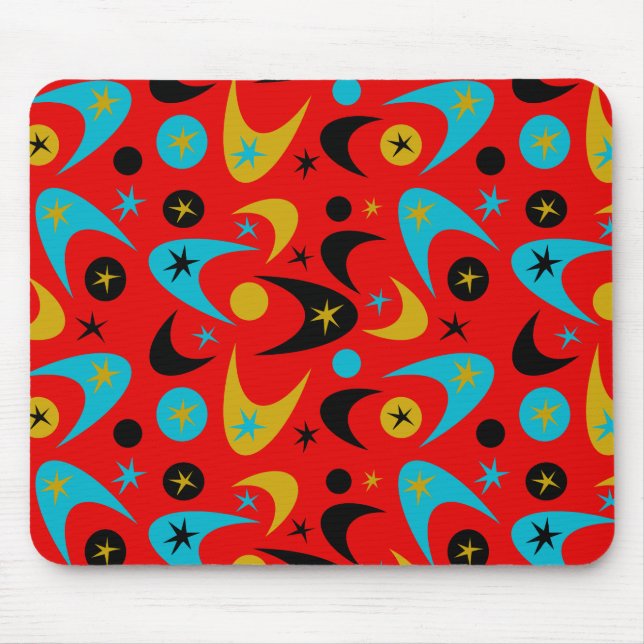 Retro Boomerangs Mousepad (Vorne)