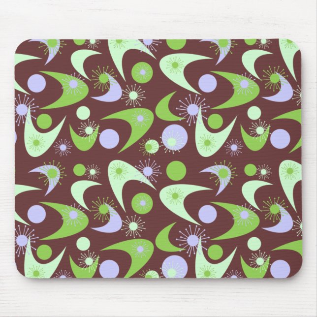 Retro Boomerangs Mousepad (Vorne)
