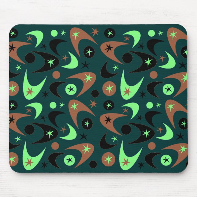 Retro Boomerangs Mousepad (Vorne)