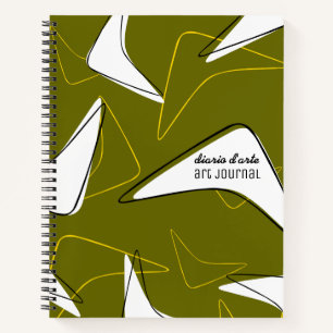 Retro Boomerangs Notizbuch