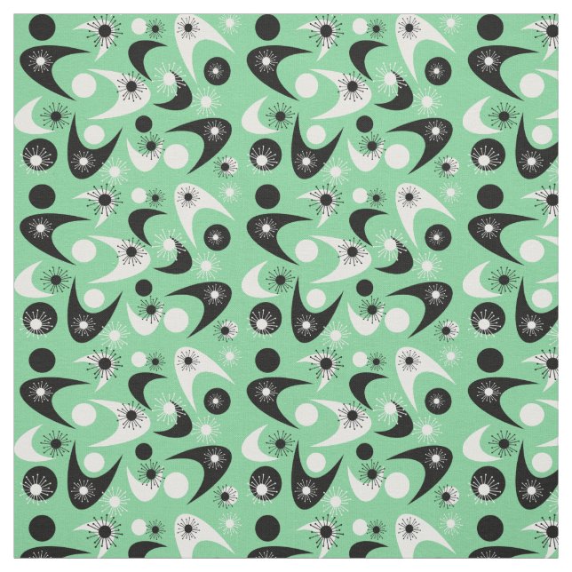 Retro Boomerangs Stoff (Muster)
