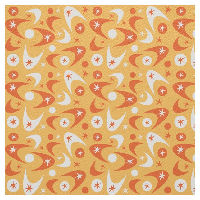 Retro-Boomerangs Stoff (Muster)
