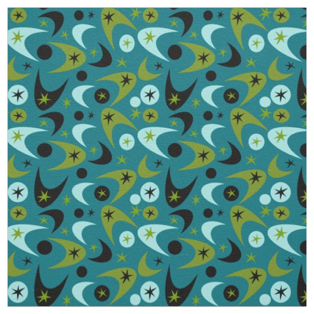 Retro Boomerangs Stoff (Muster)