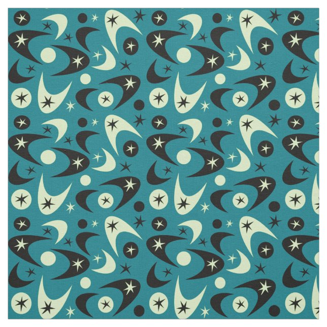 Retro Boomerangs Stoff (Muster)