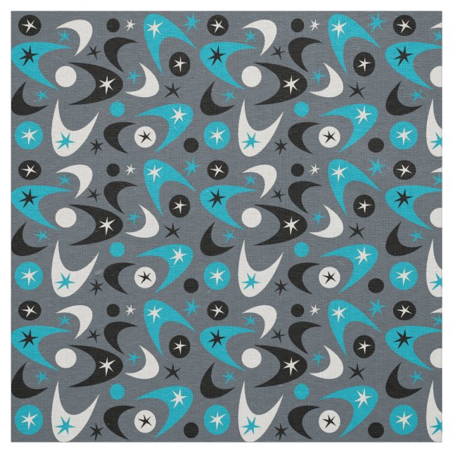 Retro-Boomerangs Stoff (Muster)