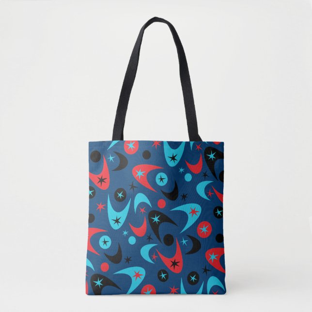 Retro Boomerangs Tasche (Vorderseite)
