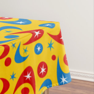 Retro Boomerangs Tischdecke