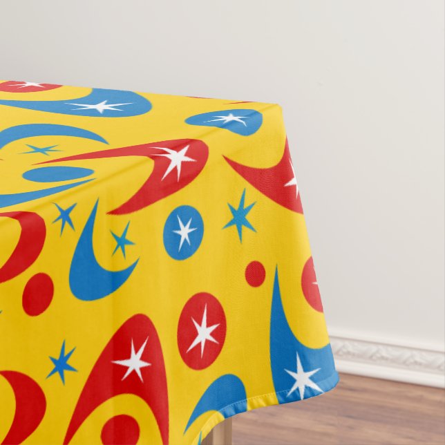 Retro Boomerangs Tischdecke (Beispiel)