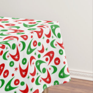 Retro Boomerangs Tischdecke