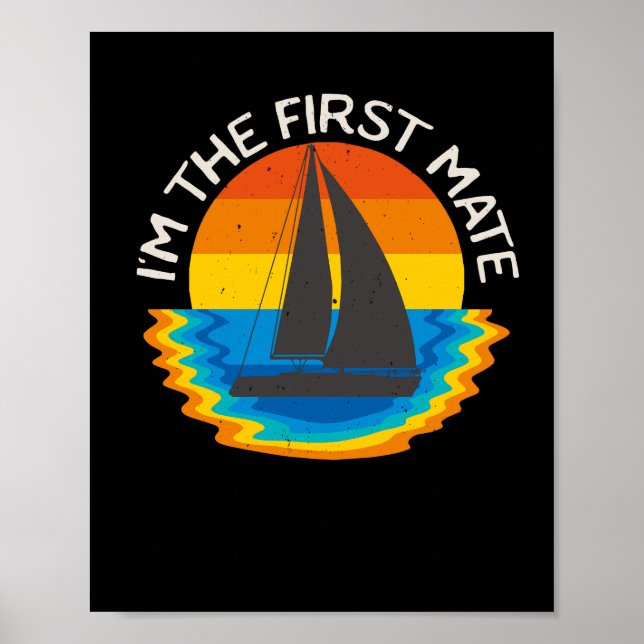 Retro-Bootfahren von First Mate Poster (Vorne)