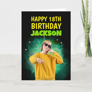 Retro-Bootleg-Rap-Personalisierte-Foto-Geburtstags Karte