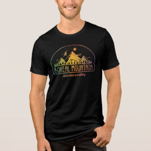 Retro Boreal Mountain Ski Tri-Blend Shirt