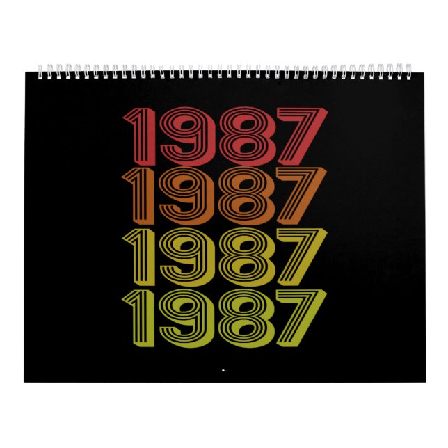 Retro Born In 1987 Kalender (Titelbild)