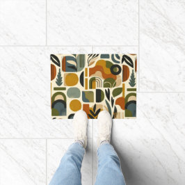 Retro Botanica Geometrica Fußmatte