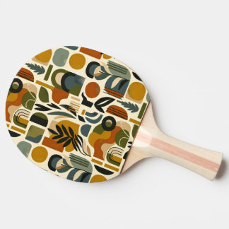 Retro Botanica Geometrica Tischtennis Schläger