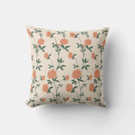 Retro Botanical Meadow Clover | Sunbaked Clay Kissen