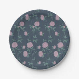 Retro Botanical Meadow Clover | Twilight Meadow Pappteller