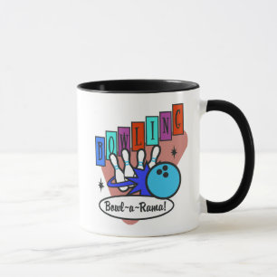 Retro-Bowl-a-rama-Schild, Retro-Bowl-a-rama-Schild Tasse