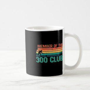 Retro-Bowler-Silhouette für Mitglied des 300-Clubs Kaffeetasse
