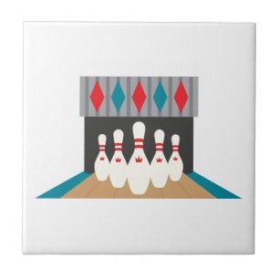 Retro Bowling Alley Fliese
