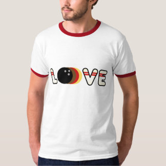 Retro Bowling Liebe T-Shirt