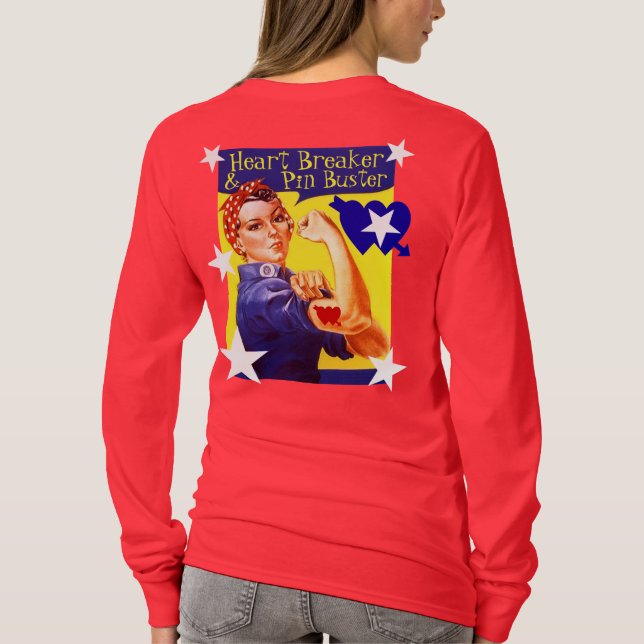 Retro Bowlings-Art-Shirt Rosie das T-Shirt (Rückseite)