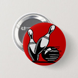 Retro Bowlings-Buttone kundengerecht Button