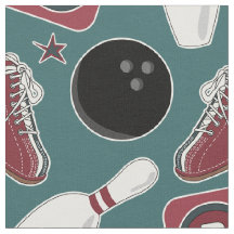 Retro Bowlings-Gewebe