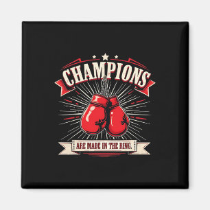 Retro Boxhandschuhe Liebe Geschenke für Boxer 1 Magnet