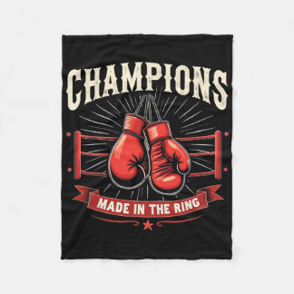 Retro Boxhandschuhe Liebe Geschenke für Boxer 3 Fleecedecke