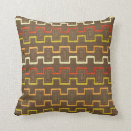 Retro Boxy Pattern im Stil der 70er Jahre Kissen
