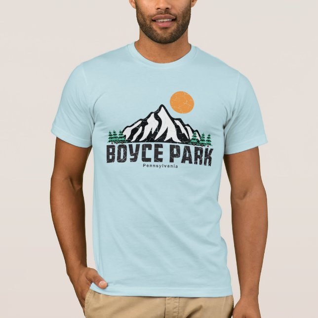 Retro Boyce Park Pennsylvania T-Shirt (Vorderseite)