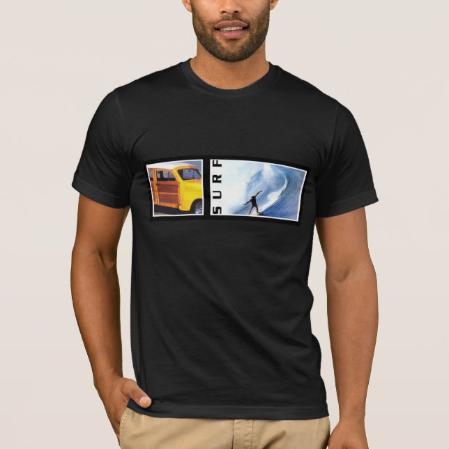 Retro Brandungskunst Woodys T-Shirt (Vorderseite)