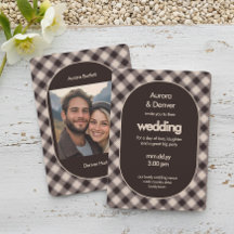 Retro-Braun-Karofoto-Gemütlich-Lässige-Hochzeit