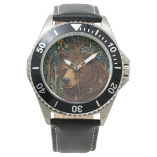 Retro-Braunbär Armbanduhr