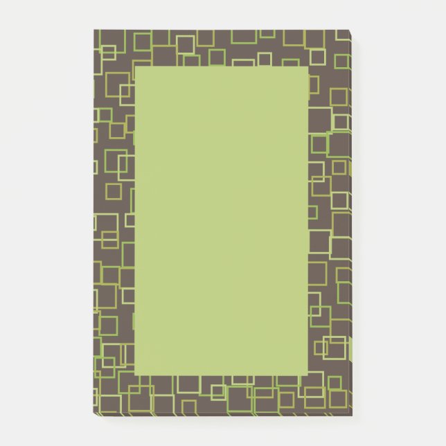 Retro-Braune Post-it-Notizen Post-it Klebezettel (Vorderseite)