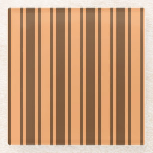 Retro-braune Süßigkeiten aus den 70er Jahren Glasuntersetzer
