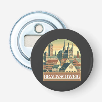 Retro Braunschweig Skyline Flaschenöffner
