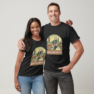 Retro Braunschweig Skyline T-Shirt
