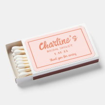 Retro-Brautparty mit rosa und roter Handschrift
