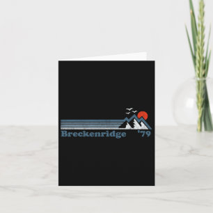 Retro Breckenridge Ski Resort Colorado Snowboard S Karte