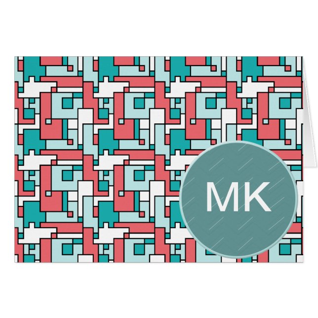 Retro Brick Muster (Vorderseite (Horizontal))