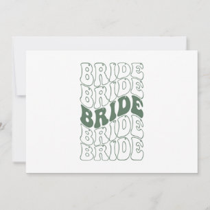 Retro Bride Bridesmaid Einladung