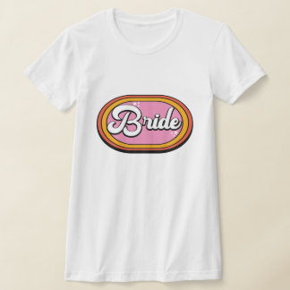 Retro Bride - Retro 70er Bride Typografie T-Shirt