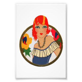 Retro Bridge Tally Redhead Fotodruck