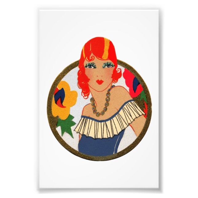 Retro Bridge Tally Redhead Fotodruck (Vorne)