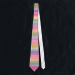 Retro-Bright-Regenbogenstreifen Krawatte<br><div class="desc">Das ist ein stilvolles Muster,  mit Retro-Streifen,  die hellen Regenbogenstreifen.</div>