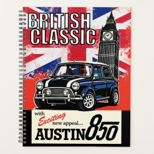 Retro britische Oldtimer Front Pop Art Planer