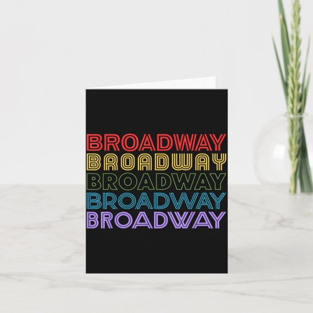 Retro Broadway Music Lover Theatre Musical Theater Karte (Vorderseite)