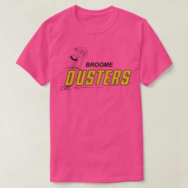 Retro Broome Dusters Slap Shot Hockey T-Shirt (Design vorne)